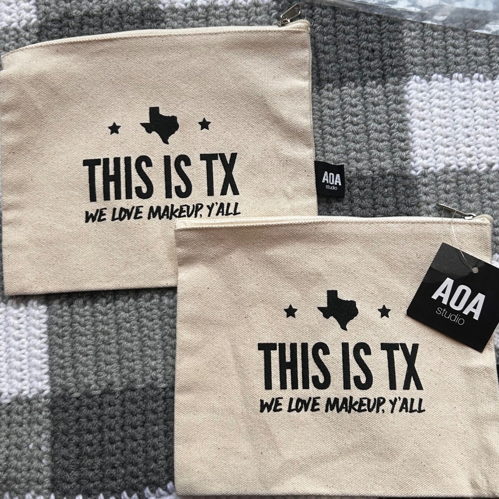 AOA Studio Makeup Bag‎ This Is TX OS Cream Southern Aesthetic Texas Gift Set